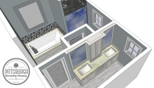 Pittsburgh-Bathroom-Remodel-Sketchup-Design