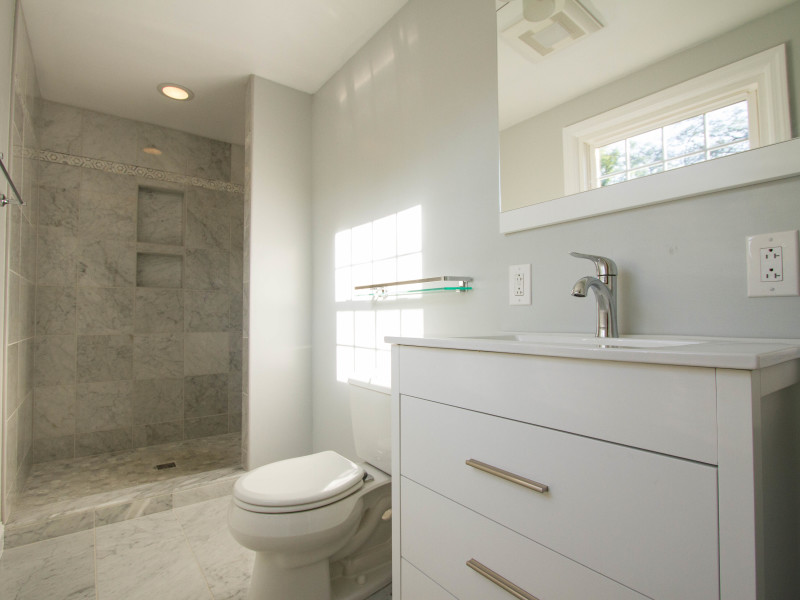 Bathroom-Remodel-Tile-Shower-White-Vanity