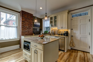 traditional-kitchen-remodel-ivory-cabinets-granite-cove -ceiling