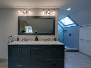 Bathroom-remodeling-cement-tile-printed-tile-shower-gray