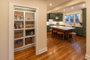 Remodeled kitchen with butler's pantry.